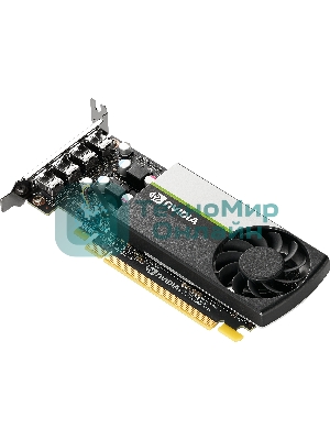 Видеокарта VGA PNY NVIDIA QUADRO T1000, 4 Gb GDDR6/128 bit, PCI Express 4.0 x16, 4x mDP, PG172