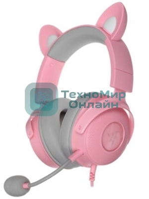 Гарнитура Razer Kraken Kitty V2 Pro розовый, проводная, USB, подсветка