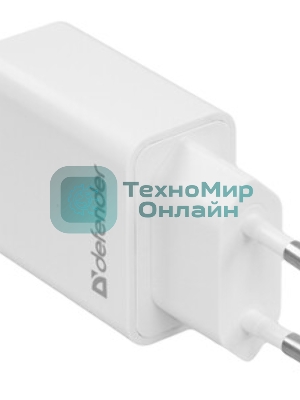 Сетевой адаптер питания Defender 1xUSB, 5V/2.1А, белый (UPA-21)
