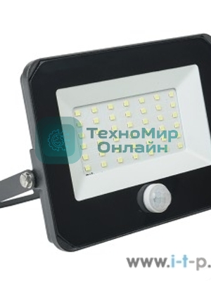 Прожектор IEK LPDO602-50-65-K02 СДО 06-50Д светодиодный черный с датчиком движения IP54 6500K