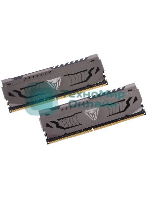 Оперативная память Patriot Viper Steel, DDR4, 16GB (2x8 GB), 3733 MHz, CL17, DIMM, радиатор, черный