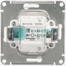 Механизм выключателя 1-кл. СП W59 10А IP20 10АХ бел. SchE VS110-154-1-86