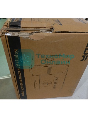 (Поврежденная упаковка) Компьютерный корпус CBR mATX Minitower V203, без БП, 1хUSB 3.0, 1хUSB 2.0, HD Audio+Mic, черный PCC-MATX-V203-WPSU