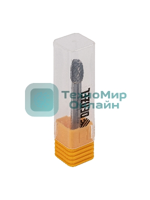 Борфреза по металлу Denzel твердосплавная, овальная, тип-E, 8 мм