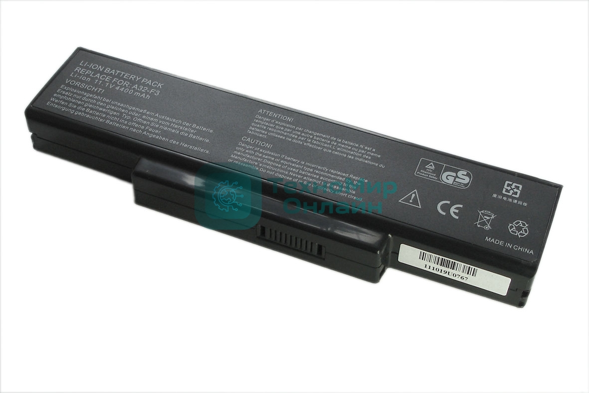 Аккумуляторная батарея для ноутбука Asus A9 F3 Z94 G50 5200mAh OEM черный