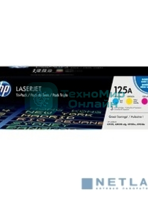 Картридж лазерный комплект HP CF373AM голубой/пурпурный/желтый для CLJ CP1215/1515 3 х 1400 стр.