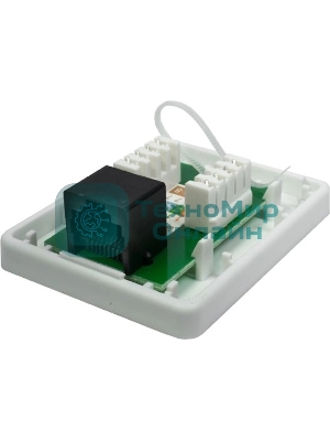 Розетка компьютерная 1-м 8P8C (RJ-45) UTP кат.5E SUPRLAN 10-0307