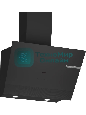 Вытяжка наклонная Bosch DWK67PJ60T черная, 60 см, 700 куб. м/ч, 71 дБ