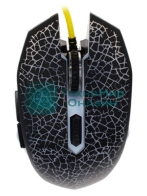 Мышь проводная Qumo Solaris M10 + коврик, проводная, оптическая, 800/1200/1600/2200 dpi