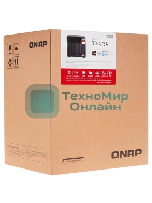 Сетевое хранилище NAS Qnap TS-473A-8G 4-bay Ryzen V1500B