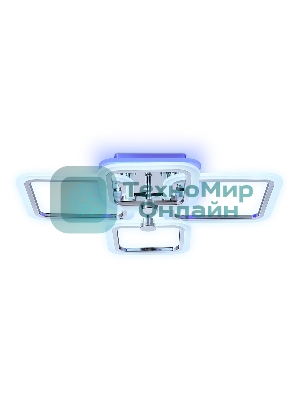 Потолочный светодиодный светильник FA534/2+2 CH хром 105W 580*420*130 (ПДУ РАДИО 2.4G)