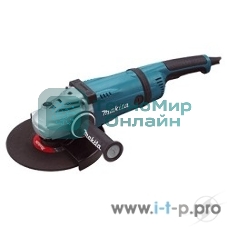 Шлифовальные машины Makita GA9040SF01 УШМ,ф230мм, 2600Вт,6600об\м,5.5кг,кор,суперфланец,плавный пуск,антивиб рукоятка