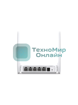 Маршрутизатор Mercusys MW305R Wi-Fi роутер 300 Мбит/с 2,4 ГГц, 1 порт WAN 10/100 Мбит/с + 4 порта LAN 10/100 Мбит/с, 2 фиксированные антенны