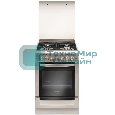 Плита комбинированная Gefest ПГЭ 5102-03 0027 серый, конфорок 4 шт, духовка 55 л, 50 см x 85 см x 58.5 см