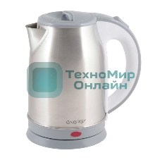 Чайник электрический Energy E-202, нержавейка, 1.8 л, диск