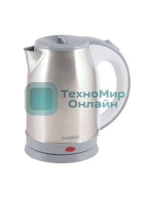 Чайник электрический Energy E-202, нержавейка, 1.8 л, диск