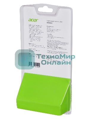 Мышь беспроводная Acer OMR030 черный, 1600 dpi, радиоканал, USB, кнопки - 4