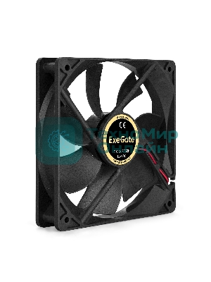 Вентилятор для корпуса ExeGate EX12025S2P черный, 120 мм, 1500 об/мин, 24 дБ, 2 pin