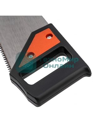 Ножовка по дереву Sparta 500 мм, 5-6 TPI, каленый зуб, пластиковая рукоятка