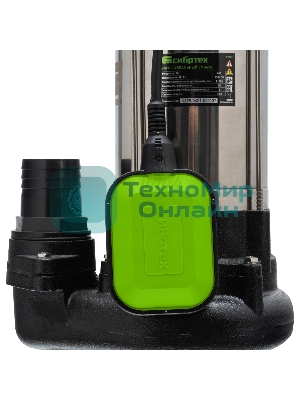 Фекальный насос Сибртех СФН450, 450 Вт, напор 15 м, 21000 л/ч
