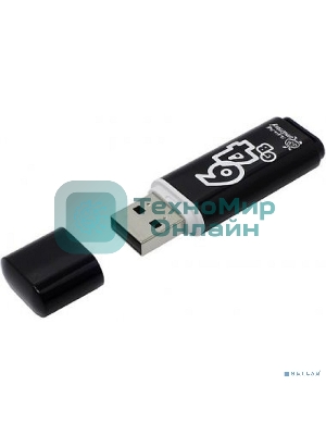 Флешка USB Smartbuy 64 Gb USB Smartbuy Glossy series черный (SB64 GbGS-K)