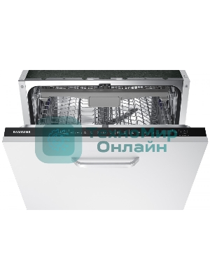Встраиваемая посудомоечная машина Samsung DW60M6050BB/WT, ширина 60 см, 14 комплектов посуды, сенсорное управление, 7 программ, аква-стоп, датчик протечки