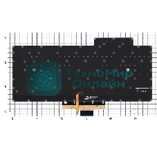 Клавиатура для ноутбука Asus ROG Zephyrus G14 GA401 серебристая c подсветкой маленький энтер