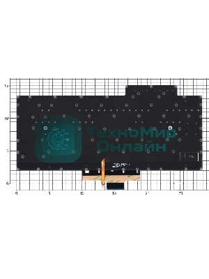 Клавиатура для ноутбука Asus ROG Zephyrus G14 GA401 серебристая c подсветкой маленький энтер