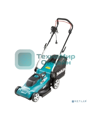 Газонокосилка Makita ELM3720 1400Вт,37см,3уровн,20\55мм,40л,10.2кг,кор,пластик,2Cut,инд заполнения