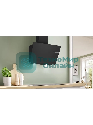 Вытяжка наклонная Bosch DWK67PJ60T черная, 60 см, 700 куб. м/ч, 71 дБ