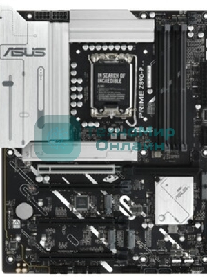Материнская плата ASUS PRIME Z890-P, LGA 1851, Intel Z890, 4xDDR5, 4xSATA, 4xM.2, 1xPCIe 5.0 x16, 2xPCIe 4.0 x4, 1xPCIe 4.0 x1, 1xHDMI, 1xDP, 1xUSB-C (видеовыход), 1x 2.5Gb LAN, 4xUSB-A 2.0, 2xUSB-A 3.2 Gen 1, 1xUSB-A 3.2 Gen 2, 1xUSB-C 3.2 Gen 2x2, 3x3.5 мм, 7.1, ATX
