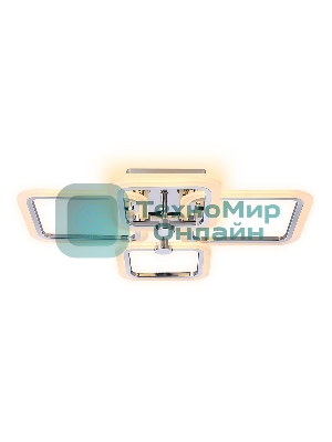 Потолочный светодиодный светильник FA534/2+2 CH хром 105W 580*420*130 (ПДУ РАДИО 2.4G)