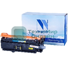 Картридж лазерный NVPrint совместимый HP CE252A/Canon 723 Yellow для LaserJet Color CP3525/CP3525dn/CP3525n/CP3525x/CM3530/CM3530fs/Canon i-SENSYS LBP7750Cdn (7000k)