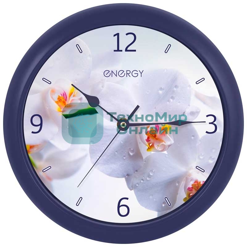 Часы настенные кварцевые Energy ЕС-110 орхидея