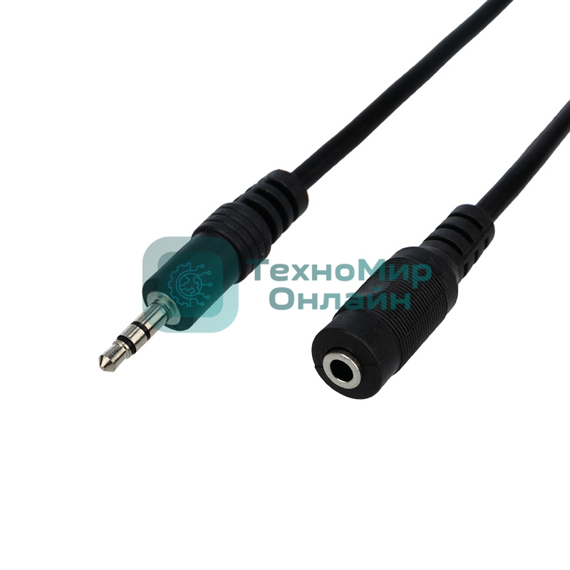 Шнур Rexant Стерео 3,5 мм гнездо - Стерео 3,5 мм штекер 10 м
