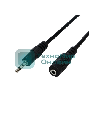 Шнур Rexant Стерео 3,5 мм гнездо - Стерео 3,5 мм штекер 10 м