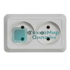 Розетка 2-м BOLLETO накл. 7102 белый ASD/IN HOME 4680005959822