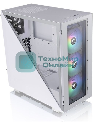 Компьютерный корпус Thermaltake Divider 300 TG ARGb белый без БП ATX 2x120мм 2xUSB 3.0 audio front door bott PSU