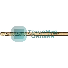 Сверло по металлу, Зубр КОБАЛЬТ 5.0х86мм, сталь Р6М5, класс А