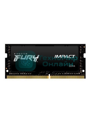 Оперативная память Kingston Fury Impact, DDR4, 32GB (1x32GB), 3200MHz, CL20, SO-DIMM