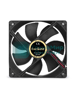 Вентилятор для корпуса ExeGate EX12025S2P черный, 120 мм, 1500 об/мин, 24 дБ, 2 pin