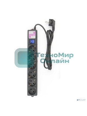 Фильтр-удлинитель PowerCube 1,9 м 6 р 16А SPG6-B1,9M (21887), черный