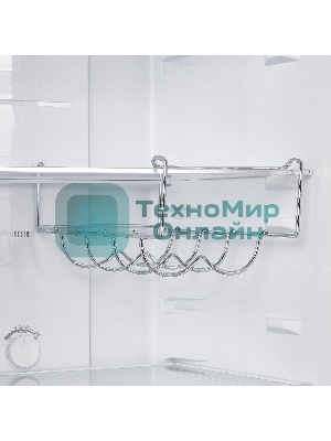 Холодильник Maunfeld MFF186NFRB черный двухкамерный 181/71л морозилка снизу, No Frost