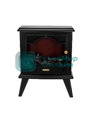 Светодиодный камин Neon-night Гранд Шале с эффектом живого огня 45х18х56см, работает от батареек 3хС (в комплект не входят) или от USB (в комплекте), черный