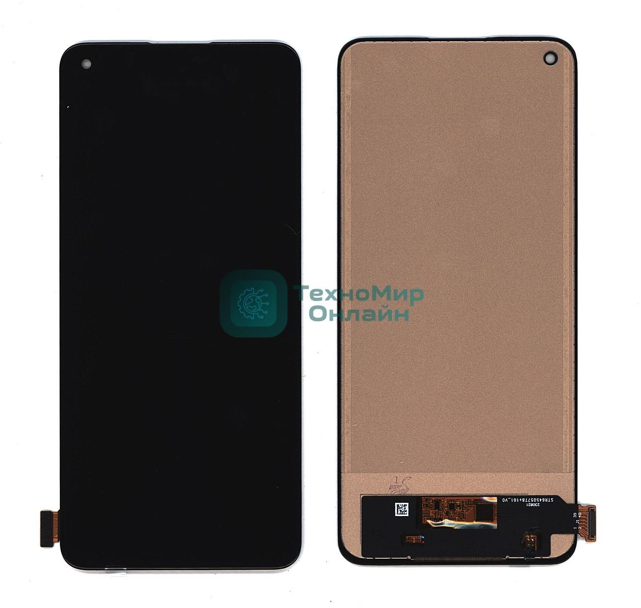 Дисплей для OnePlus 8T/9R/Realme X7 Pro (RMX2121) TFT черный