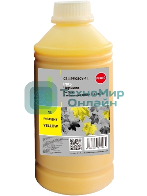 Чернила Cactus CS-I-PFI030Y-1L PFI-030 желтый 1000мл для Canon imagePROGRAF TA-20/30