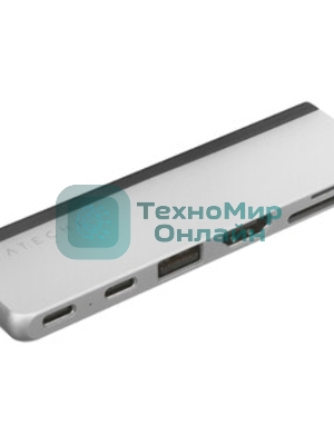USB-концентратор двойной Satechi ST-HSP9P, USB Type-C, USB Type-C/SDXC/SDHC/SD/micro SD/USB/HDMI, USB