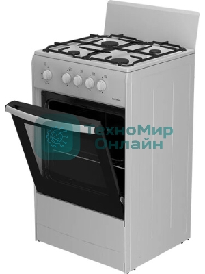 Плита газовая Darina S GM 441 001 W белый/черный, конфорок 4 шт, духовка 50 л, 50 см x 85 см x 51 см