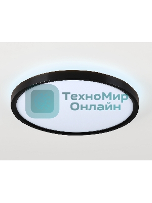 Потолочный светодиодный светильник Ambrella light FZ3055 BK черный IP44 33W+10W 6400+6400К D370*40 (Без ПДУ)