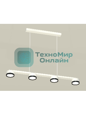 Светильник Ambrella light XB9151151/4 SWH/PBK белый песок/черный полированный GX53 (C9151, N8113)